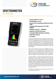PCE-PSR 200 datasheet σελ. 1