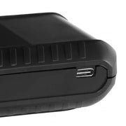 PCE-WBGT 10 μετρητής θερμικής καταπόνησης με data logger, μαύρη συσκευή με λευκή θύρα USB