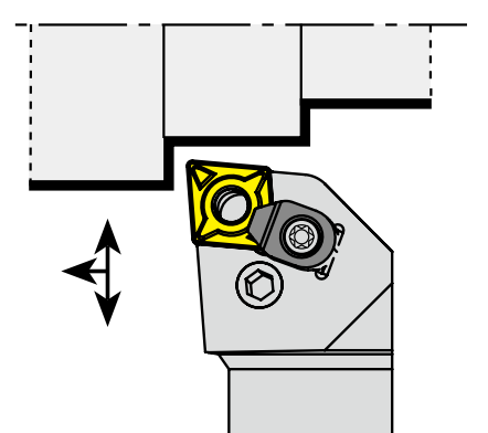 Lathe Handle YG for Rhombic Insert 80° CN-- (Roughing)