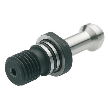 Pull stud Kemmler PS-HAAS, μεταλλικός πείρος έλξης με σπείρωμα και κυλινδρικό σώμα ασημί/μαύρο