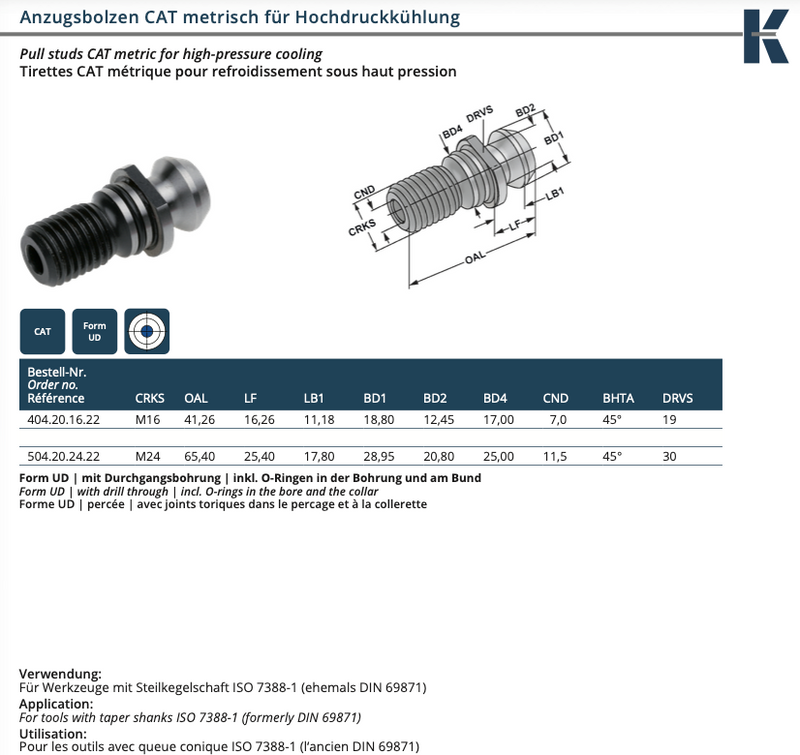 Pull Stud Form UD for CAT - Image 3