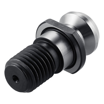 Kemmler PS-UF Form UF pull stud, metal with thread and hexagonal base, black/silver