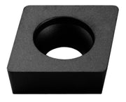 Μαύρο τετράγωνο πλακίδιο κοπής Pramet CCMW0903** με κεντρική οπή, για μαντέμι και βαμμένα μέταλλα
