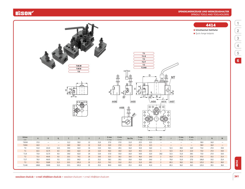 Εργαλειοδέτης για στρογγυλές μανέλες boring Anti-Vibration Bison