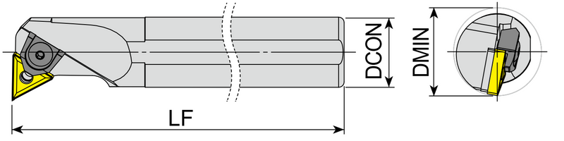 YG Lathe Handle Internal Hole - TN--