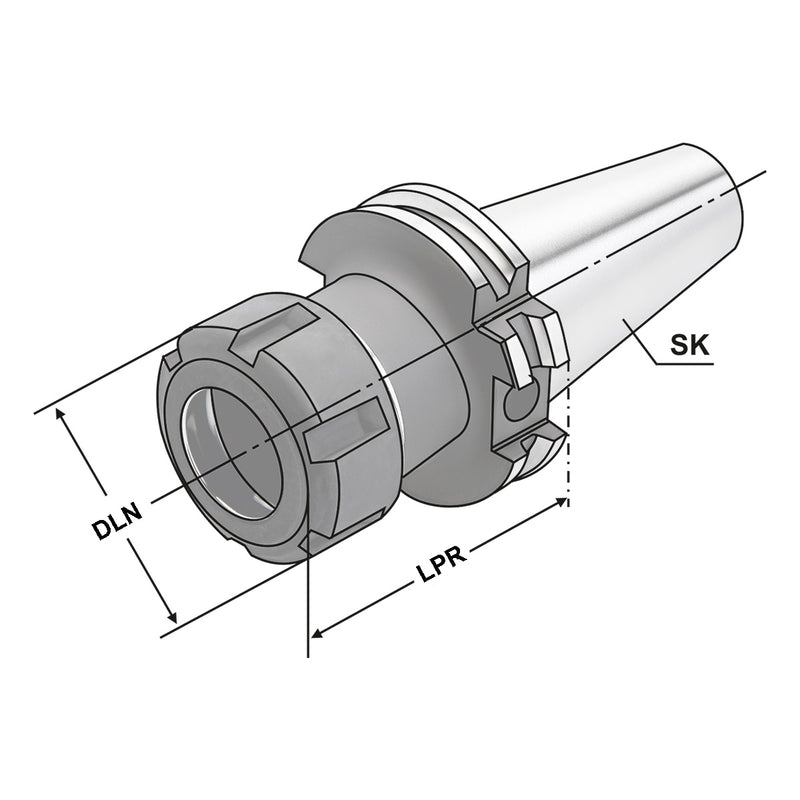 Τεχνικά χαρακτηριστικά SK-ER2.5 AD (Kemmler) - Κώνος SK της Kemmler για Collet ER υψηλής ακρίβειας G2.5 στις 25.000RPM (σελ. 1)