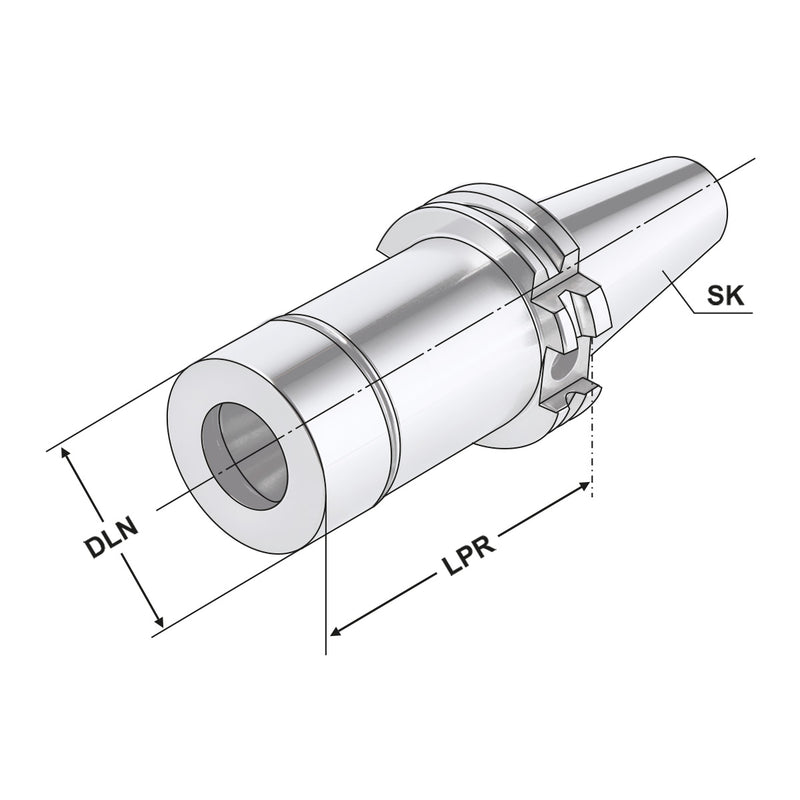 Τεχνικά χαρακτηριστικά SK-ER2.5 (High clamping force) - Κώνος SK της Kemmler για Collet ER υψηλής ακρίβειας G2.5 στις 25.000RPM (high clamping force) (σελ. 1)