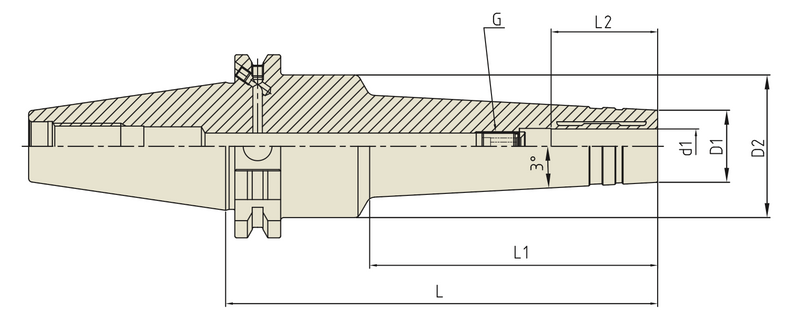 Κώνος SK υδραυλικός (Mold and Die της YG). Λεπτό σώμα, σχεδιασμένος για καλούπια. - Image 2