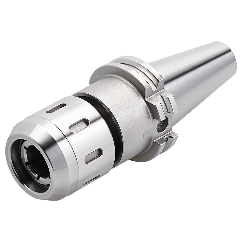 Κώνος SK-HSK Kemmler High Clamping Force, μεταλλικός ασημί, με υποδοχή collet και δακτύλιο σύσφιξης