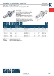 Τεχνικά χαρακτηριστικά SK-KPS (30,000 RPM) - Κώνος SK της Kemmler για Collet KPS υψηλής ακρίβειας G2.5 στις 30.000RPM (high speed) (σελ. 3)
