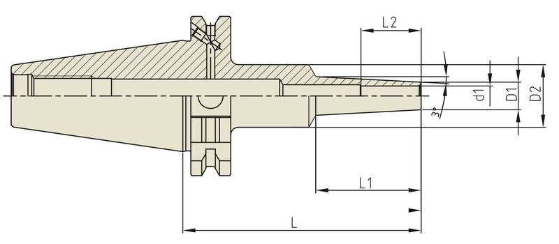 Κώνος SK Shrink Fit (Extra Slim της YG). Ιδιαίτερα λεπτό σώμα - Image 2
