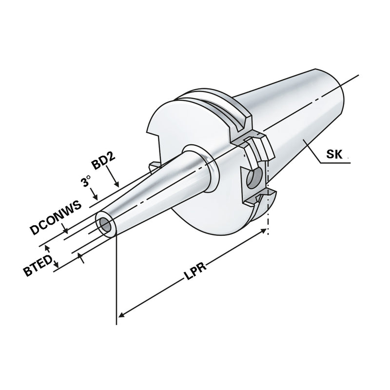 Τεχνικά χαρακτηριστικά SK-SFHS (Kemmler) - Κώνος SK Shrink Fit (Slim της Kemmler). Ιδιαίτερα λεπτό σώμα (σελ. 1)
