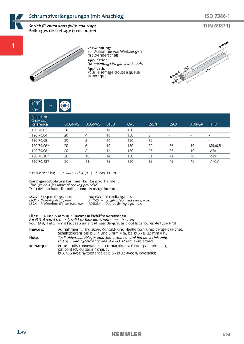 Shrink Fit Extension for small bores - Image 3