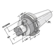 Τεχνικά χαρακτηριστικά SK-SMA2.5 (Kemmler) - Κώνος SK για Φρεζοκεφαλή 2.5G-25,000RPM Coolant Through (Kemmler) (σελ. 1)
