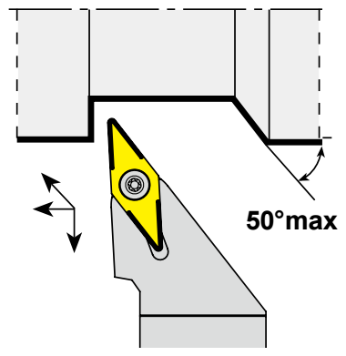 Μανέλα Τόρνου YG για Πλακίδιο Ρόμβος 35° VC-- (Φινιρίσματος)
