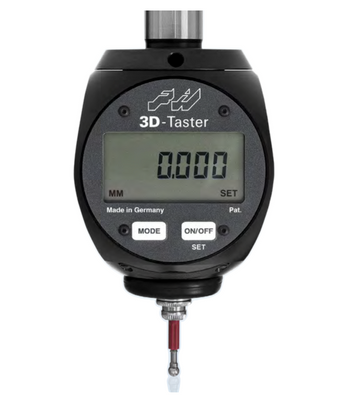 Haimer 3D-Taster 80.460.00.FHN, μαύρος μηδενιστής φρέζας με ψηφιακή οθόνη και κόκκινη ακίδα μέτρησης IP64