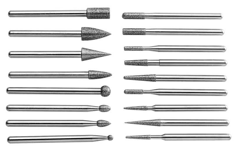 Διαμαντόλιμες σετ περιστροφικές σετ 20 τμχ Besdia