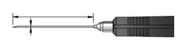 Θερμοστοιχείο διείσδυσης PT-100 PCE Instruments PT-527 έως 240°C, μεταλλική ακίδα με μαύρη λαβή