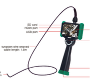 Βιομηχανικό Ενδοσκόπιο Ø1/ 1.5 m με περιστρεφόμενη κεφαλή 360º Insize