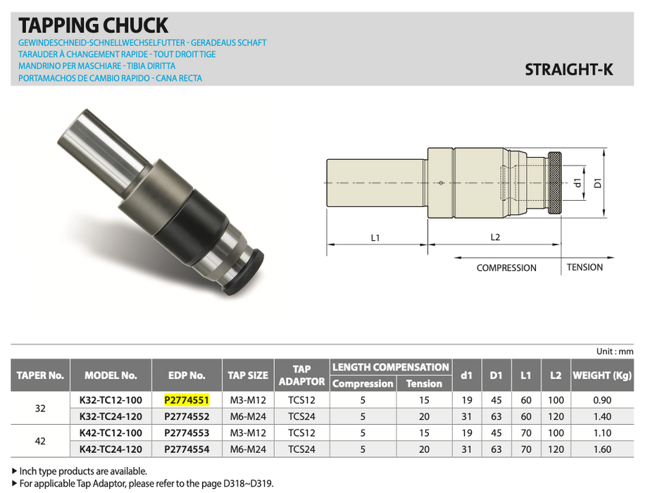 Straight Taper for Boring Bar (Length Compensation)