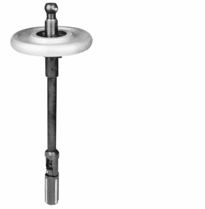 Κεφαλή honing Honingtec HCR44 χειροκίνητης διαστολής Ø44,5–66 mm, μεταλλικός άξονας με λευκό δακτύλιο οδηγό