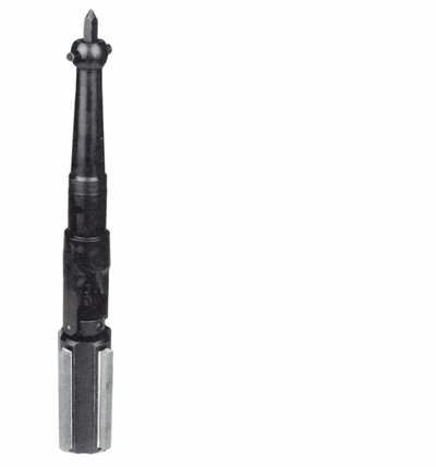 Κεφαλή honing Honingtec HBS44 κατακόρυφη με αυτόματη διαστολή Ø44,5–66 mm, μαύρο σώμα με πέτρες honing στο κάτω μέρος
