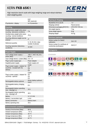 Zυγός Ακριβείας εώς 65 kg με ανάγνωση 1 gr Kern