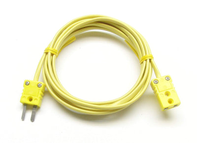 Προέκταση καλωδίου θερμοστοιχείου K PCE Instruments TF-520, 10 m, κίτρινο με βύσματα τύπου K αρσενικό-θηλυκό