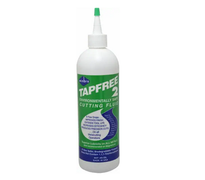 Μπουκάλι υγρού κοπής Winbro Tapfree 2, 0,473 lt, λευκό με πράσινη ετικέτα και λεπτό ρύγχος εφαρμογής