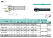 Κονδύλια με πλακιδια για 45° Chamfering Echain