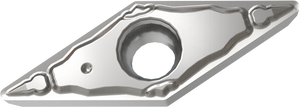 VCMT1103**-PF Cermet Inserts for Steel, Cast Iron, and Stainless Steel - Finishing