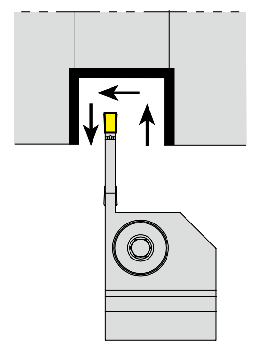 Μανέλα Τόρνου YG Grooving για πλακίδια Σχισήματος και Λουκιών TD--