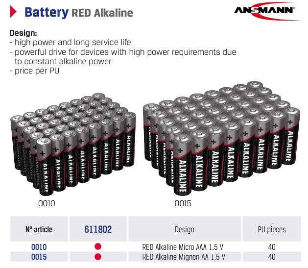 Μπαταρία Voltage 1.5V