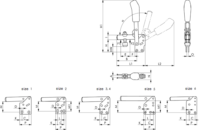 Vertical Toggle Clamp