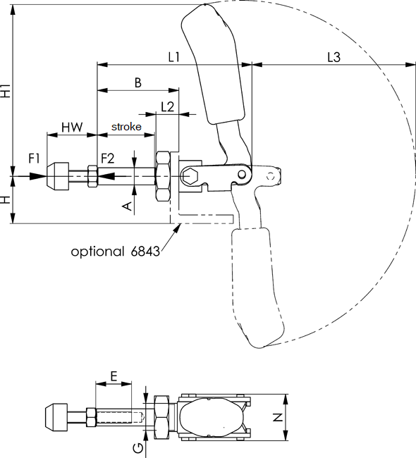 Push Pull Toggle Clamp