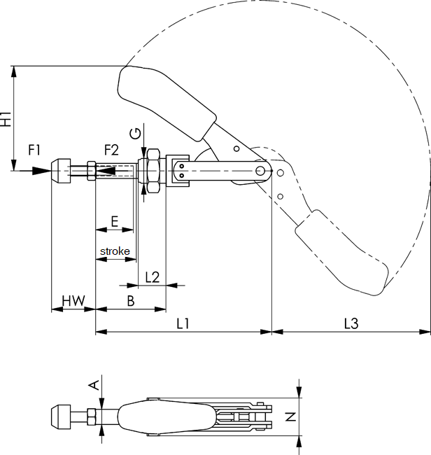 Push Pull Toggle Clamp