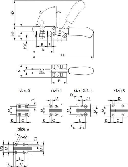 Horizontal Toggle Clamp