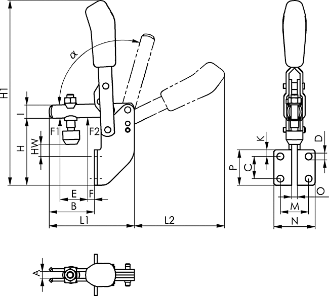 Vertical Toggle Clamp