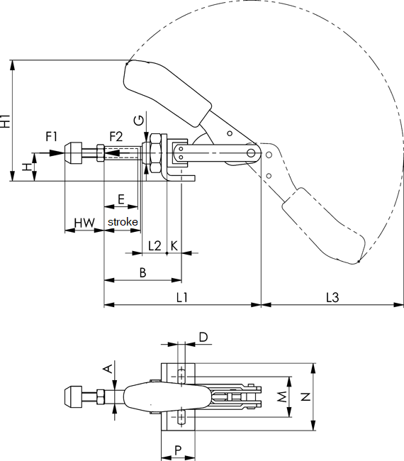 Push Pull Toggle Clamp