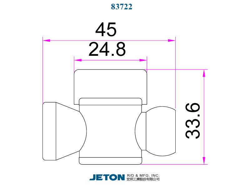 Switch 3/8" for Coolant System 3/8"