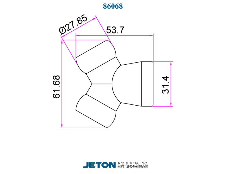 Σύνδεσμος Y 3/4" για Σύστημα Σαπουνελαίου 3/"4
