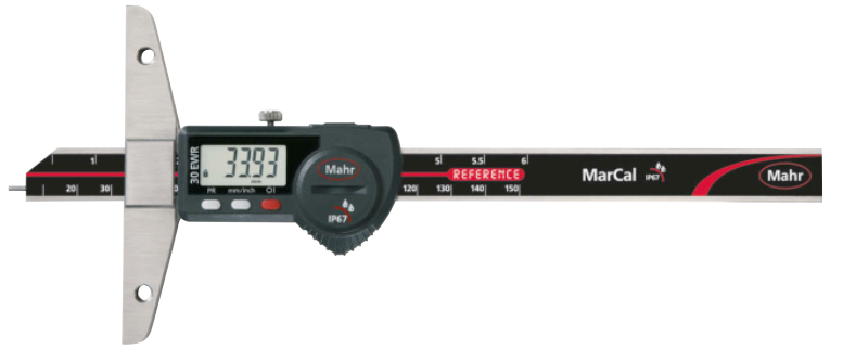 Digital Waterproof Depth Gauge - Accepts Base Extension