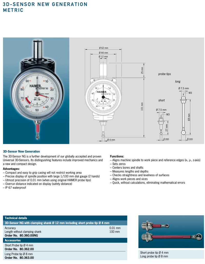 3D Tester Μηδενιστής Φρέζας IP67