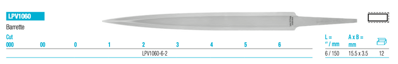 Λίμα Μηχανουργική Μπαρετα Premium VALTITAN