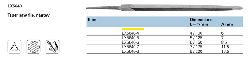 Machinist file - Triangular