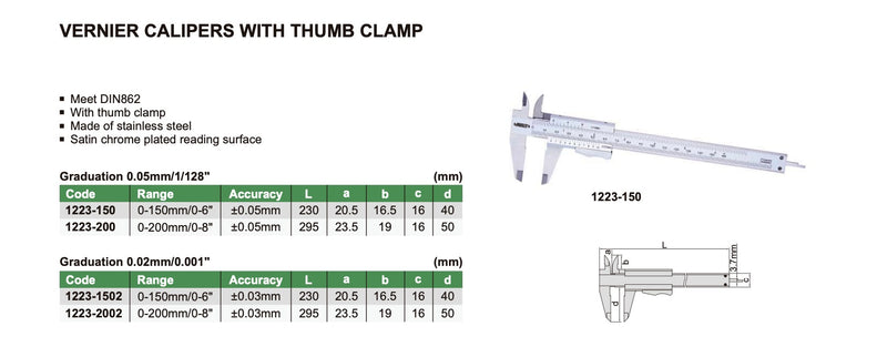 Παχυμετρο Βερνιερος Σούστας Insize
