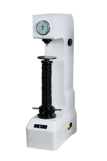 Insize HDT-RM421 benchtop motorized analog Rockwell hardness tester with dial and digital base control panel