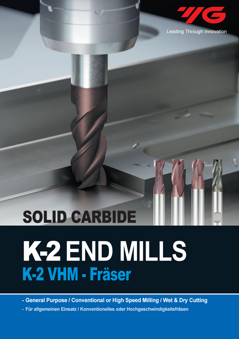 Endmill 3 Wing Carbide K-2