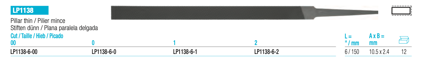 Λίμα Ακριβείας Πλατιά 3 Πλευρών Λεπτή