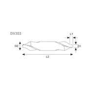 Κεντραδόρος Τόρνου Καρβιδίου Form A 60° Yg